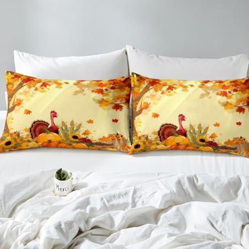 Feelyou Autumn Duvet Cover Twin Size for Kids Boys Girls - Image 7