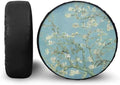 Spare Tire Cover, Weatherproof Wheel Cover with Almond Blossoms in Bloom, Universal for Trailer RV SUV Truck Camper Accessories 14" 15" 16" 17" 18", (15" Fits Tire Diameter 27.6"-29.5")