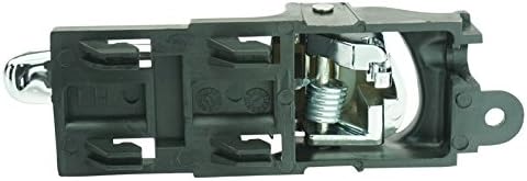 TRQ Door Handle Front Inner Inside Chrome Pair Set