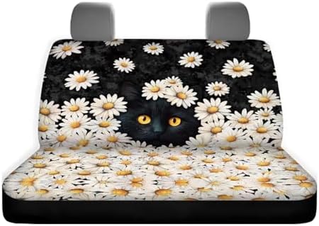 Daisy Cat Bench Car Seat Covers Protector,Soft Dog Car Back Seat Covers for Travel Cars Rear Seat Protectors