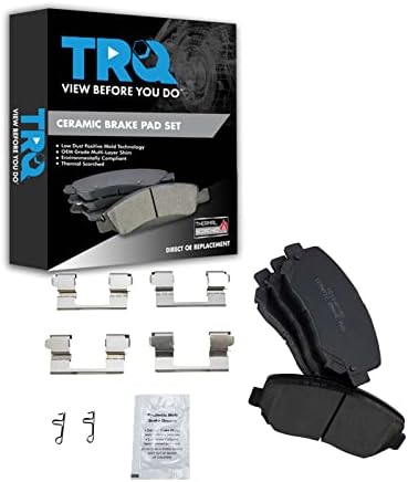 TRQ Front Ceramic Brake Pad Set