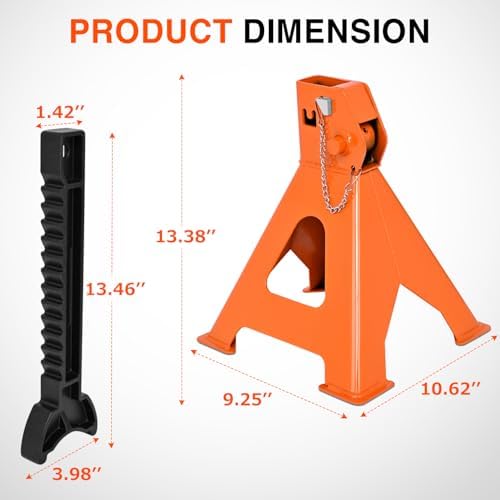 Nilight 6-Ton Jack Stands, Double Locking, 12,000 lb Capacity, 2-Pack - Image 6
