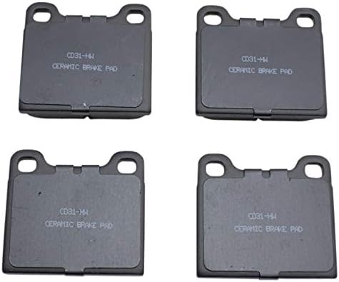 TRQ Front and Rear Ceramic Brake Pad Set