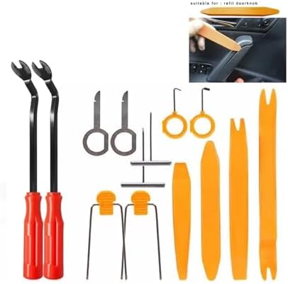 Auto Door Clip Panel Trim Removal Tool Kits Navigation Plastic Seesaw Conversion Tool Car Removal Trim Clip Dashboard RepairTool(Blue Screwdriver) - Image 2