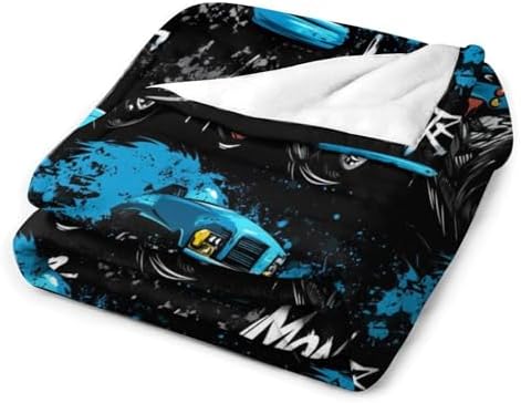 Monster Truck car Throw Blanket Flannel Fleece Autumn Lightweight Soft Fuzzy Cozy Blanket for Couch Bed Fall Decor Travel Blankets Holiday Kids Adult 80"x60" - Image 7