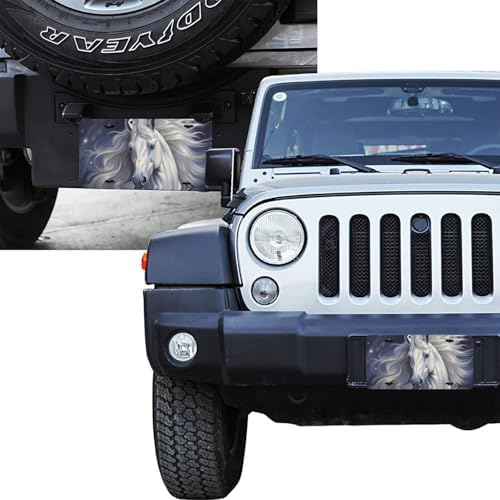 White Horse Front License Plate 6" * 12" for Women