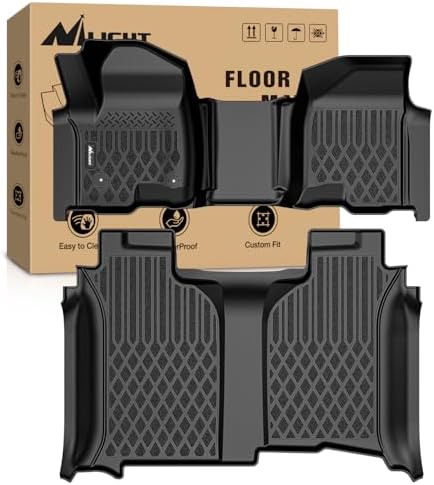 Nilight Floor Mat for Chevy Silverado GMC Sierra 1500 Bench Seat 2019-2026