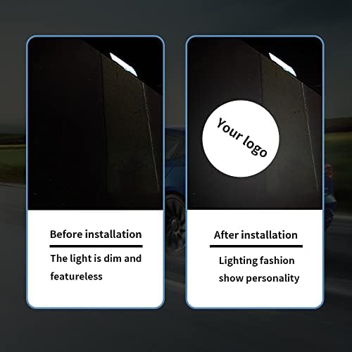 2pcs Custom Car Door Logo Lights Compatible for Challenger 2015-present, Welcome Ghost Shadow Light Laser Courtesy LED Projector Lamps Car Accessories (Custom Logo)