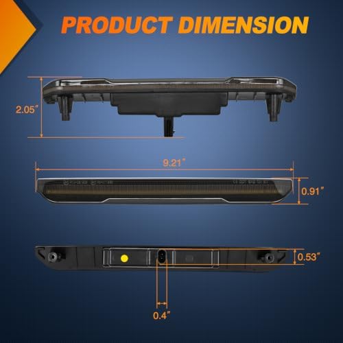 Nilight Fender Side Marker Lights 4PCS for 2020-2025 GMC Sierra 2500HD