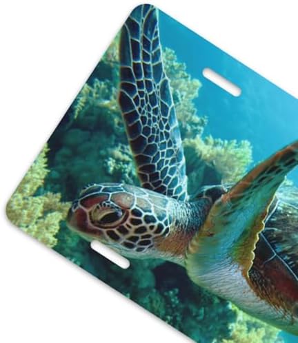Sea Turtle Ocean Front License Plate 6" * 12" for Women