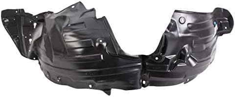 TRQ Front Left Inner Fender Liner Black Drivers Side
