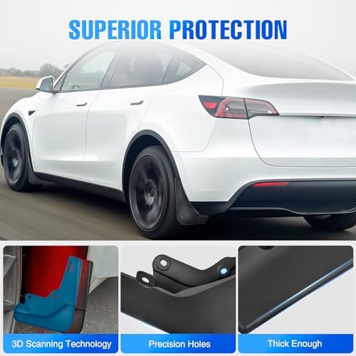 Nilight Mud Flaps Splash Guards for Tesla Model Y 2020 2021 2022 2023 2024