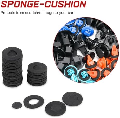 Nilight 181PCS Car Bumper Retainer Clips with Fastener Remover for Lexus Toyota 4Runner Tacoma RAV4 Scion 75495-35010 75397-35010 90189-06065 90189-06013 90189-06028 90467-07201，2 Years Warranty