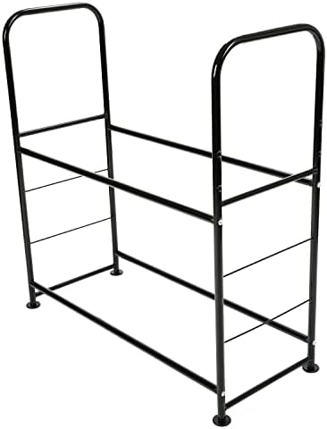 ALMULOO 45'' X 20'' X 46'' Tire Rack Storage Garage Shelves Holds w/Wheels - Image 2