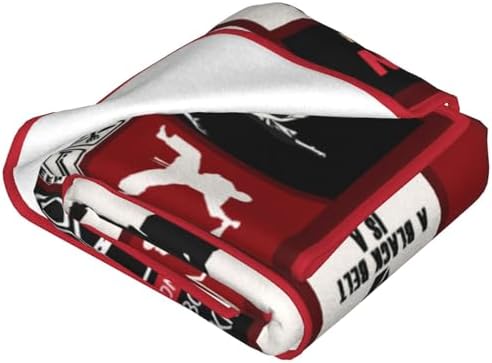 Karate Blanket Karate Throw Blanket Soft Fleece Flannel Bedding Black Belt Gifts for Boys Men Teens Lovers Adults Stuff Plush for Couch Sofa Bed Room Decor 50"X60" - Image 4