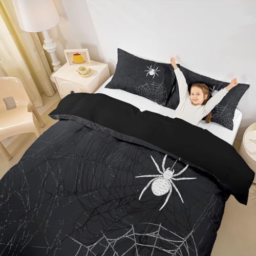 Feelyou Spider Web Bedding Set King Size for Boys Girls Teens - Image 5