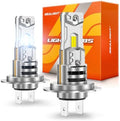 SEALIGHT H7 LED Bulbs, 60000LM 1000% Super Brighter, 1:1 Mini Size, 6500K Cool White, 80,000Hrs Long Service Life with Cooling Fan, Plug and Play, Pack of 2