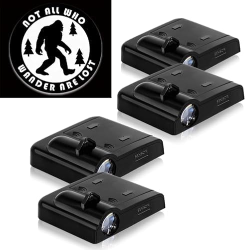 4PCS Compatible with Savage Cars Door Logo Projector LED Shadow Light