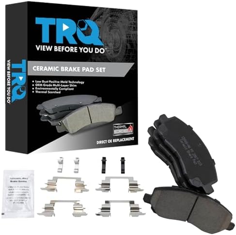 TRQ Front Posi Ceramic Brake Pad Kit Set