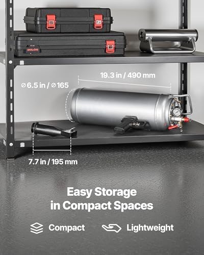 VEVOR Portable Tire Bead Seater, 2.6 Gal/10 L Air Bead Blaster, Handheld Tire Inflator Tool, 87-116 PSI Operating Pressure, Trigger Seating Inflator for Car, Compact SUV, Light Truck, E-Bike, RV, ATV - Image 6