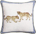 patdrea Designer French Vintage Leopard Printed Pillow Cover,18"x18" by Welcometopatdrea