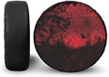 Halloween Spider Web City Spare Tire Cover, Weatherproof Wheel Protection Dust-Proof Tire Cover Universal for Trailers RV SUV Truck Camper, Accessories 17" Fits Tire Diameter 31.6"-32.5"