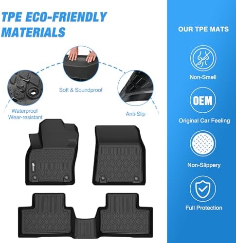 Nilight TPE Floor Mats for Volvo XC40 (Not for Recharge)