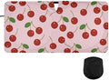 Red Cherry Car Windshield Sun Shade Fruit Pink Foldable Sunshade Front Window Visor Protector Blocks UV Rays Heat Keep Vehicle Cool (59 x 30 in)
