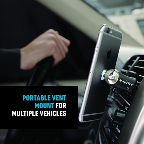 Nite Ize Steelie Vent Mount - Additional Car Vent Mount for Cell Phones - Compatible Phone Accessories for Steelie Magnetic Phone Mounting System