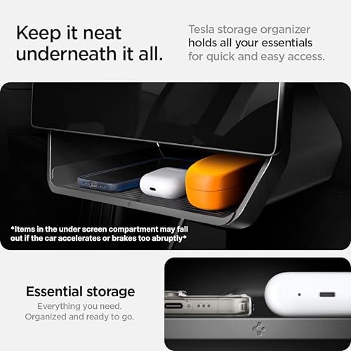 Spigen Under Screen Storage Organizer for Legacy Tesla Model Y and 3