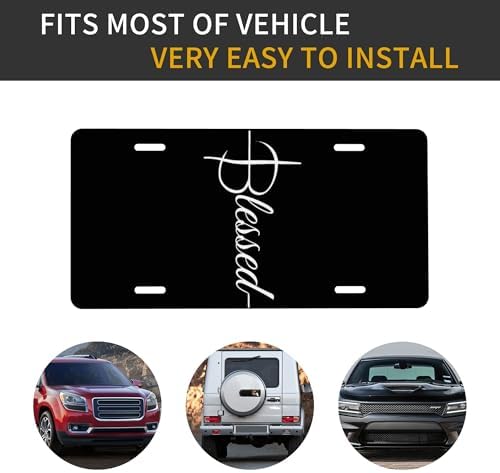 Front License Plate Blessed Art Vanity Plates Aluminum for Women