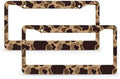 Duck Vintage Camouflage License Plate Frame-2 Pack Front Rear Aluminum Car Tag Holder License Plate Cover Accessories 2 Hole Fits Standard U.S. Vehicles 12.2 * 6.3in