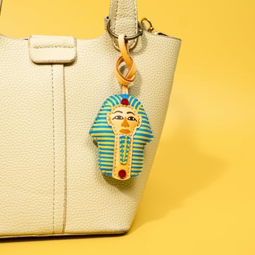 Travel Icon Leather Bag Charm - Unique Keychain Purse Charm For Handbags