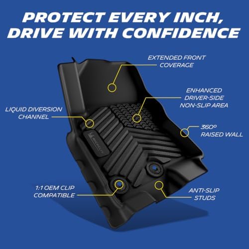 Michelin Vehicle Mats for 2009-2021 Nissan Frontier Crew Cab (3 Piece)
