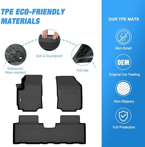 Nilight TPE Floor Mats for Chevy Equinox GMC Terrain