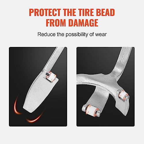 VEVOR Tire Mount Demount Tool 22.5" to 24.5" Tire Changer Steel Bead Breaker Extra Bead Holder Tubeless Truck Manual Tire Changing Tools for Car Repairing(Red) - Image 4