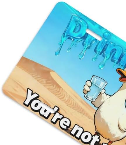 Duck Cactus Drink Water Front License Plate 6" * 12" for Women