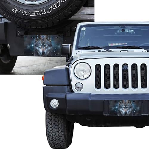 Wolf Snow Front License Plate 6" * 12" for Women