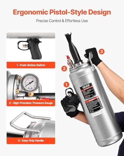 VEVOR Portable Tire Bead Seater, 2.6 Gal/10 L Air Bead Blaster, Handheld Tire Inflator Tool, 87-116 PSI Operating Pressure, Trigger Seating Inflator for Car, Compact SUV, Light Truck, E-Bike, RV, ATV - Image 4