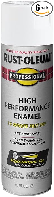Rust-Oleum 7592838-6PK Professional High Performance Enamel Spray Paint by Rust-Oleum