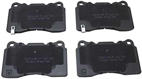 TRQ Front Posi Ceramic Brake Pad Kit Set