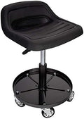 SUNEX TOOLS 8514 300-Pound Capacity Telescoping Tractor Seat with Parts Tray and 3.5-Inch Heavy Duty Casters by Unknown