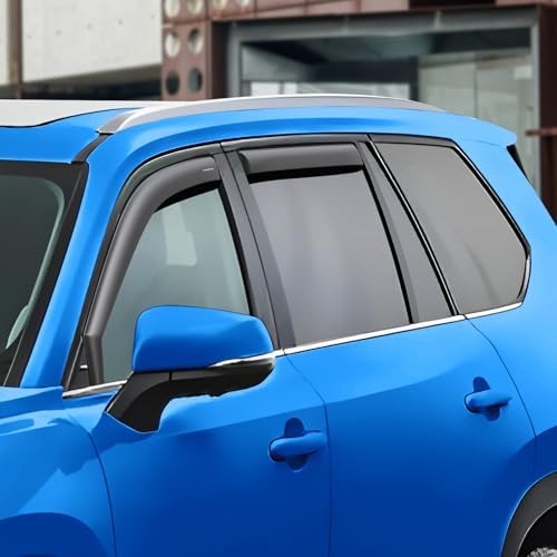 Goodyear Shatterproof in-Channel Window Deflectors for Toyota Grand Highlander 2024-2026, Rain Guards, Window Visors for Cars, Vent Deflector, Car Accessories, 4 pcs - GY007994