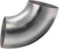 Cotonake OD 5 Inch 90 Degree SS304 Stainless Steel Bend Tube Exhaust Elbow Pipe by Cotonlake