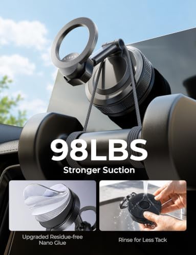 LISEN for iPhone 18 Pro Max Car Mount Holder Magnets Magnetic for MagSafe Car Mount Vent Dashboard Magnet Cell Phone Holder Mounts Car Accessories fit iPhone 18 Pro Max 17 16 15 14 13 12