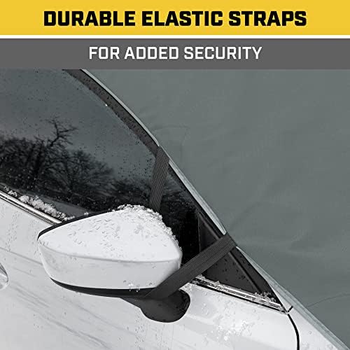 Cat® Car Windshield Cover for Ice and Snow with Anti-Theft Flaps - Toughest Ice & Frost Windshield Snow Cover All-Weather Waterproof Winter Blanket - Truck Window Protector Accessories - 78" X 43"