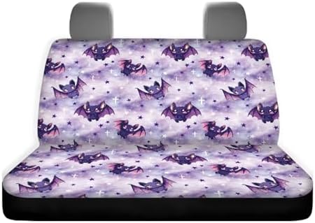 Bat Car Seat Covers Auto Rear Seats Cushion Cover,Washable Bucket Seat Cushion Protector Backseats Covers for Girls Women,Fit Most Cars,Sedan,SUV,Van