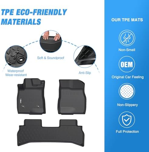 Nilight TPE Floor Mats for Chevy Trailblazer (FWD Only)