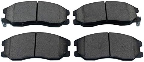 TRQ Front Brake Pads Ceramic Hardware Wear Sensor