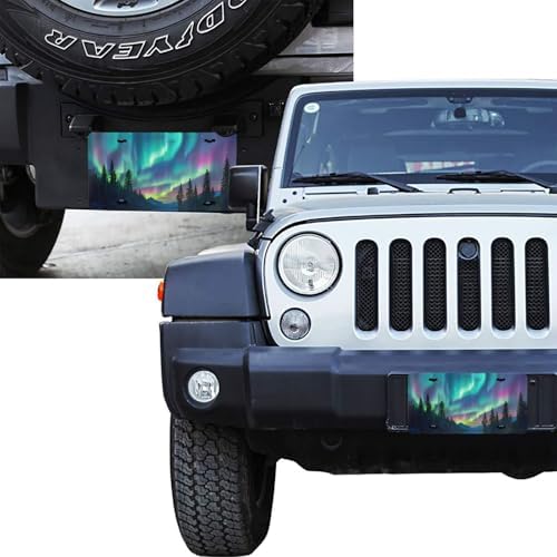 Aurora Borealis Front License Plate 6" * 12" for Women